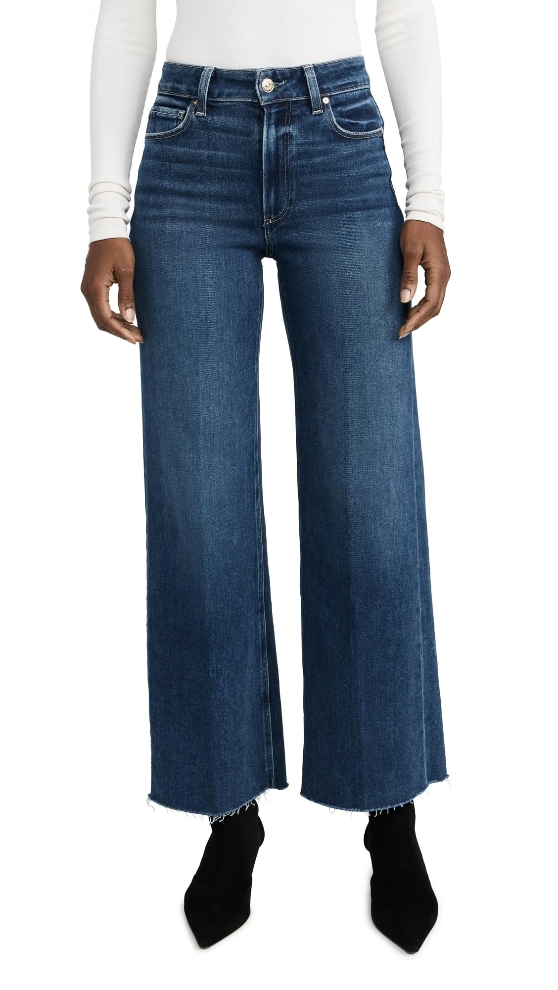 PAIGE Women's Anessa 31" Jeans with Raw Hem, Arpeggio, 30