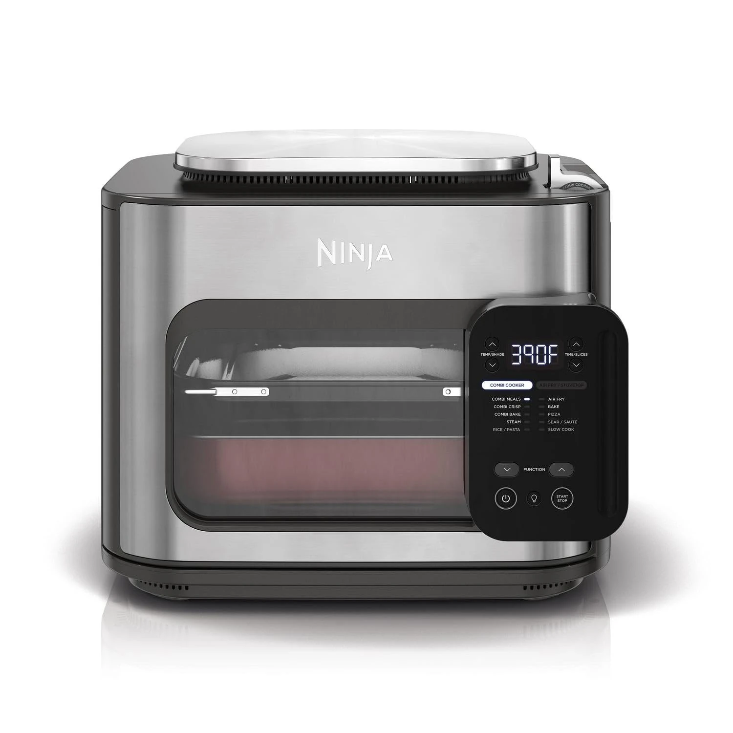 Ninja Combi 12-in-1 Multicooker, Oven & Air Fryer, 12 Cooking Functions, Family Large Meals in 15 Minutes*, Includes Baking Tray, Pan, & Recipe Book, Grey, SFP700EU