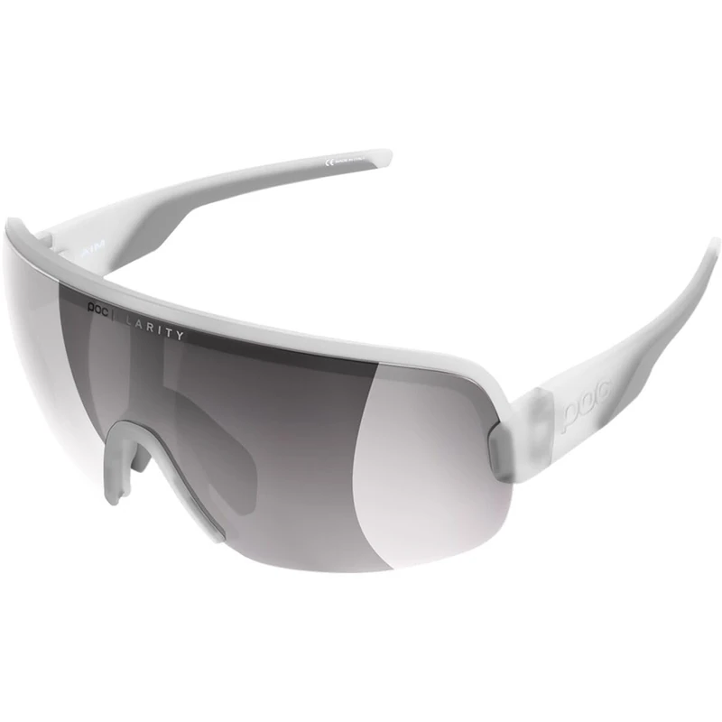 POC Aim Sunglasses, Transparent Crystal/Clarity Road/Sunny Silver, One Size