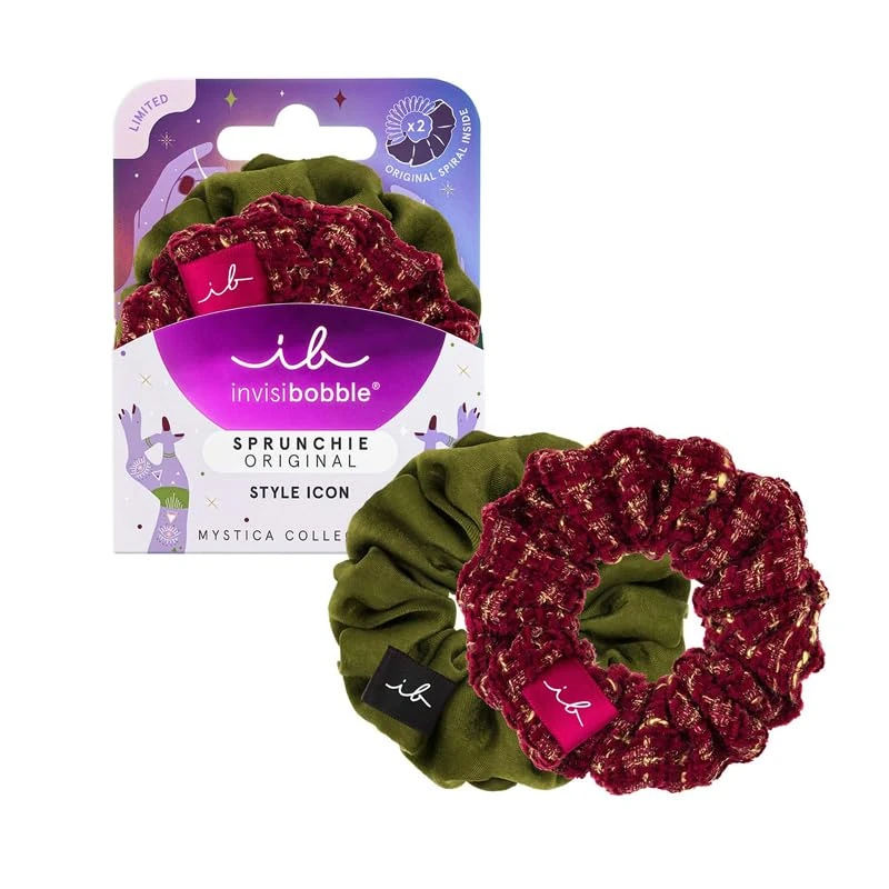 Invisibobble Sprunchie Duo Mystica Merry For Love - Multi-Coloured Hair Tie, 2 Pack