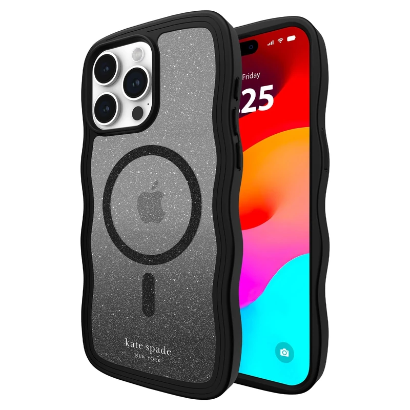 kate spade new york iPhone 15 Pro Max Case, Compatible with MagSafe - Wavy Nightfall