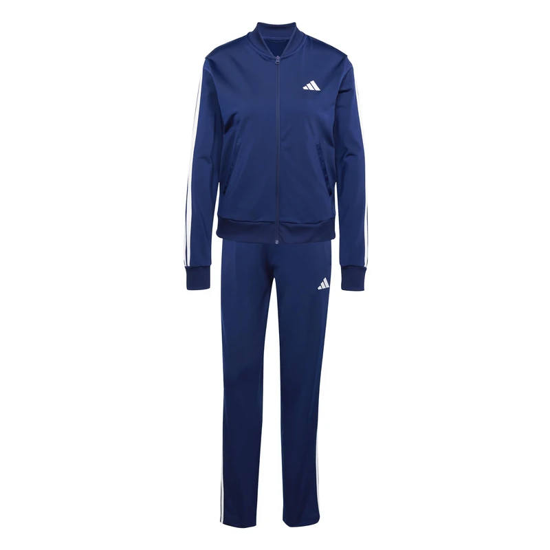 adidas Women's Essentials 3-Stripes Track Suit, Dark Blue, XXS
