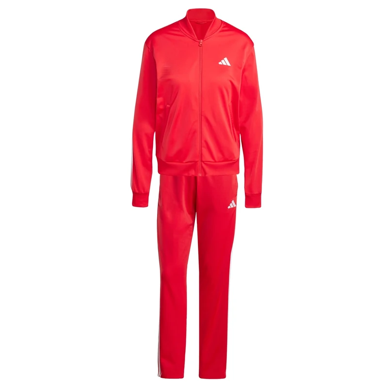 adidas Women's ESSENTIALS 3-STRIPES TRACKSUIT, pure ruby/white, XXL