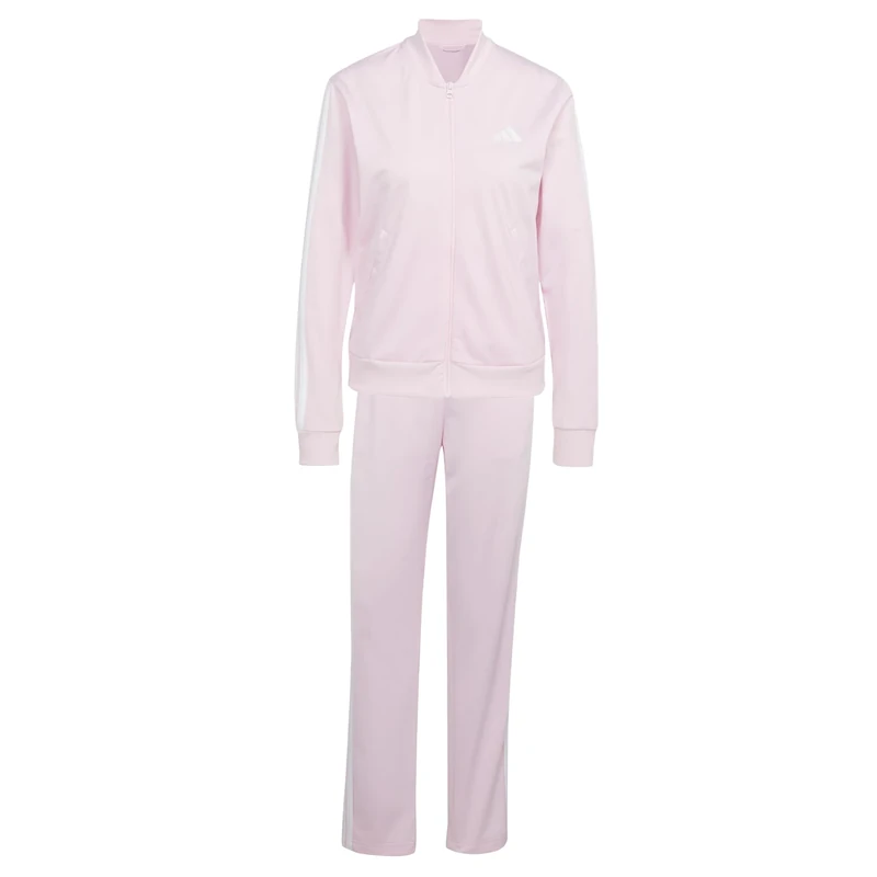 adidas Women's ESSENTIALS 3-STRIPES TRACKSUIT, clear pink, XXS