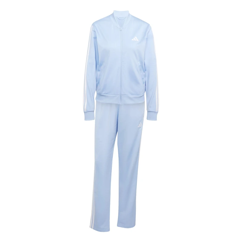 adidas Women's Essentials 3-Stripes Track Suit, glow blue, M