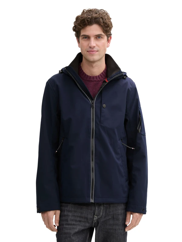 TOM TAILOR Men's 1044095 Jacket, 10668-Sky Captain Blue, S