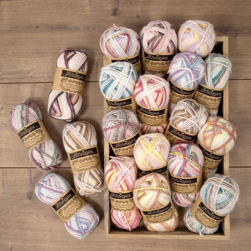 Scheepjes - Scheepjes Stone Washed XL Minerals (75m) 10 Colours Soft Yarn - 5x50g