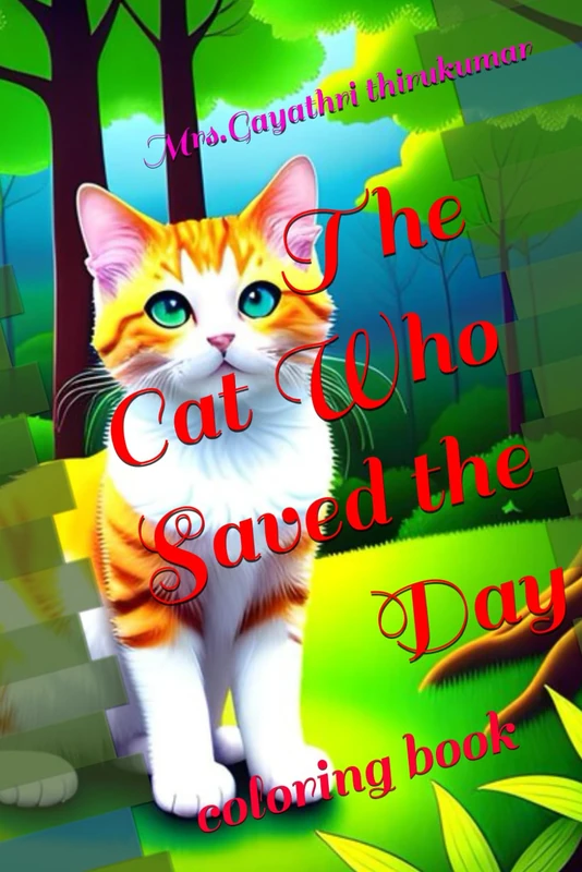 The Cat Who Saved the Day: coloring book