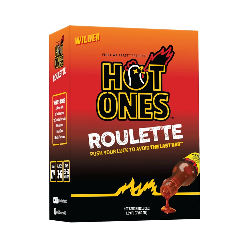 Wilder Hot Ones Roulette - Spicy Push Your Luck Party Game - Image 1