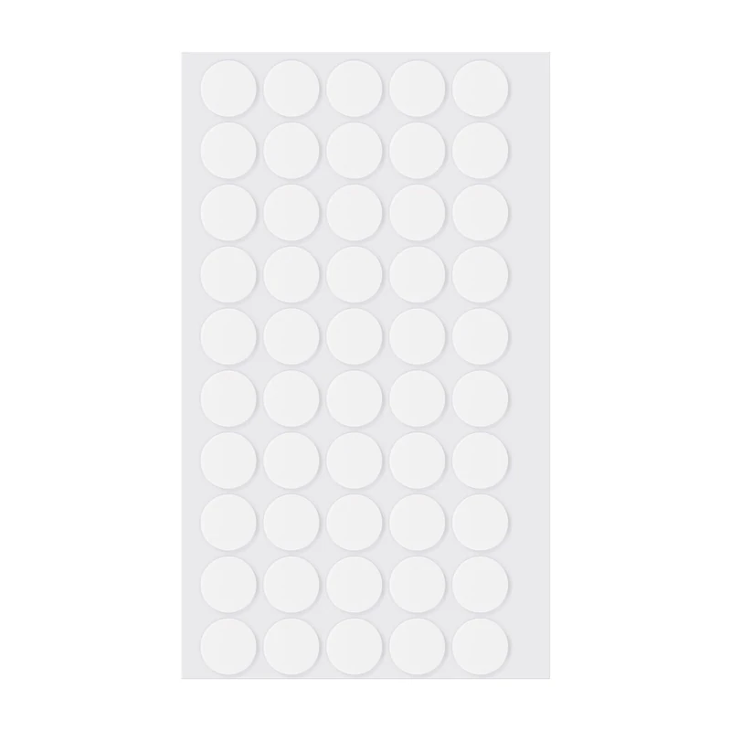 LLPT Double Sided Adhesive Dots | 50 PCS | 15MM | Round Removable Nano Sticky Dots | Clear Tack No Trace | Super Sticky Putty Waterproof Small Stickers | for DIY Home Decoration(ND050)