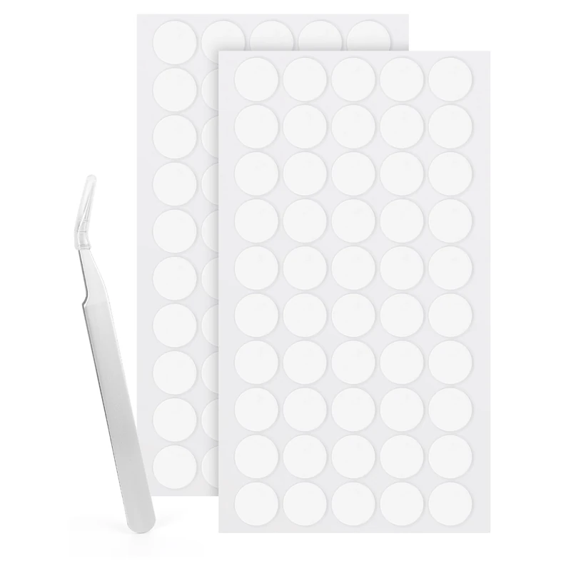LLPT Double Sided Adhesive Dots | 100 PCS | 20MM | Round Removable Nano Sticky Dots | Clear Tack No Trace | Super Sticky Putty Waterproof Small Stickers | for DIY Home Decoration(ND20100)