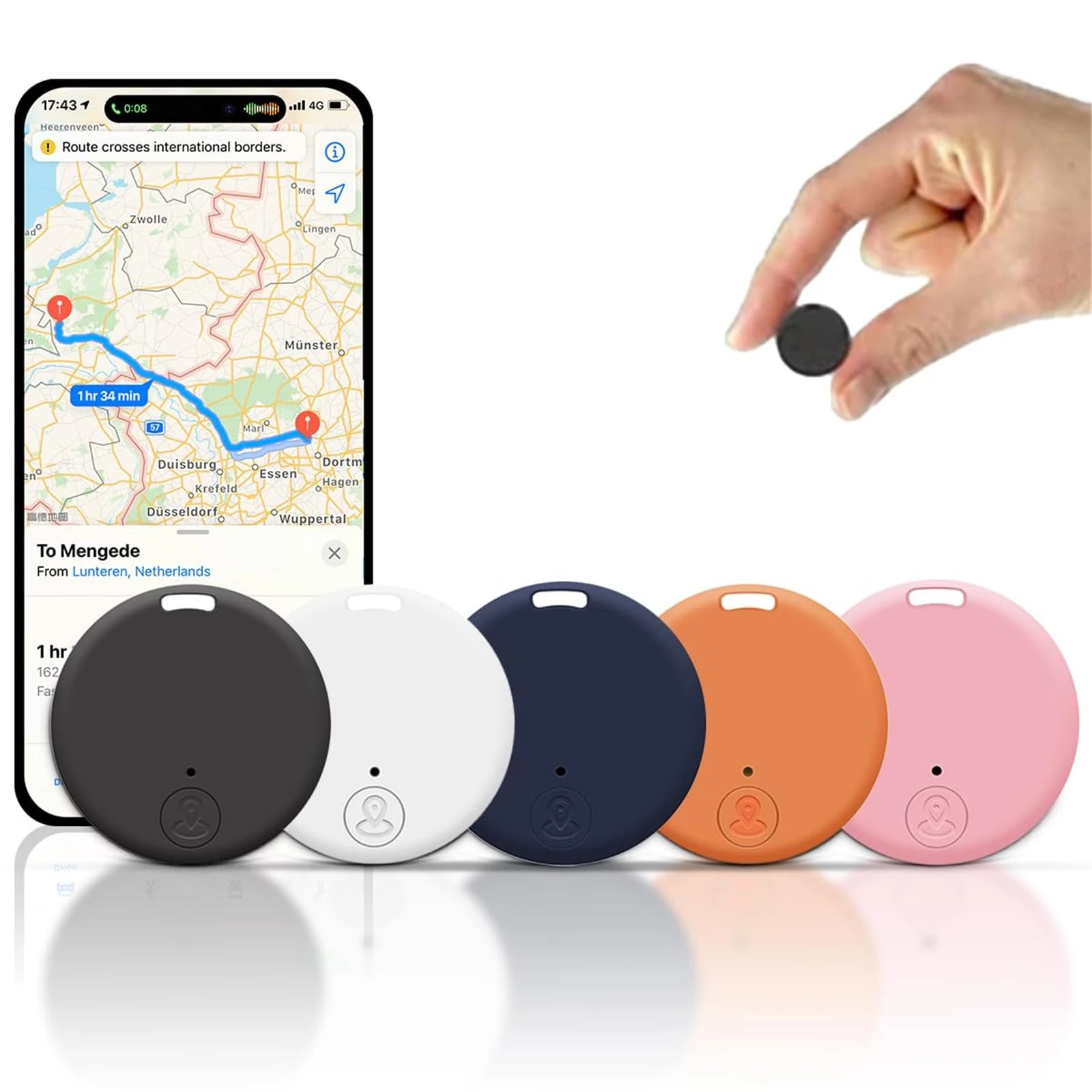 Mini Magnetic GPS Tracker for Vehicles, Mini Worldwide GPS Tracker, Car Locator Tracker, Strong Magnetic Car Vehicle Tracking Anti-Lost Locator for Tracking System (White)