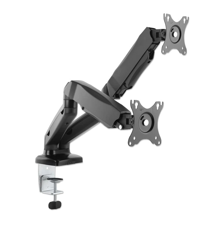 Manhattan Dual Monitor Gas Lift Aluminium Desk Mount