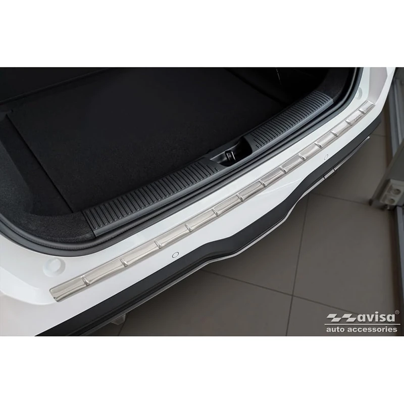 Avisa Stainless Steel Rear bumper protector compatible with MG 4 (EV) 2022- 'British Flag'
