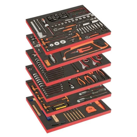 BAHCO - Composition of 6 Foam modules with 346 General Purpose Tools