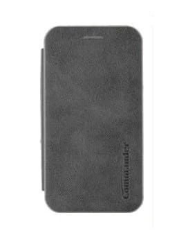 COMMANDER Curve Book Case Deluxe for Samsung A25 5G Elegant Royal Dark Grey