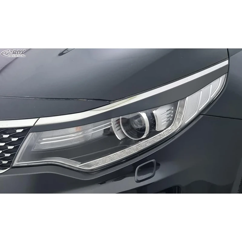 RDX Racedesign Head light spoilers compatible with Kia Optima (JF) 2015- (ABS)