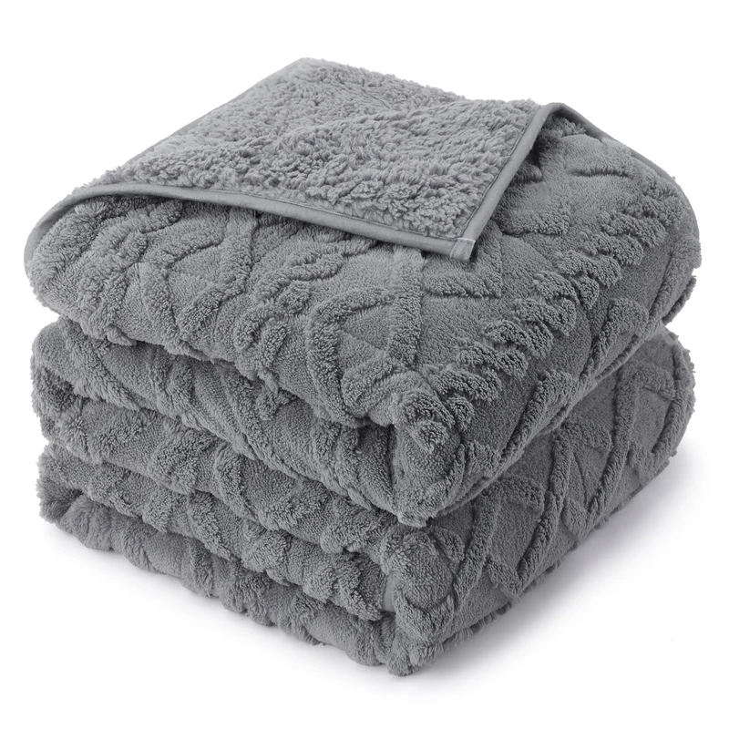 Drewin Weighted Blanket Twin Size for Adults 12lbs,Grey,48 x 72 inches
