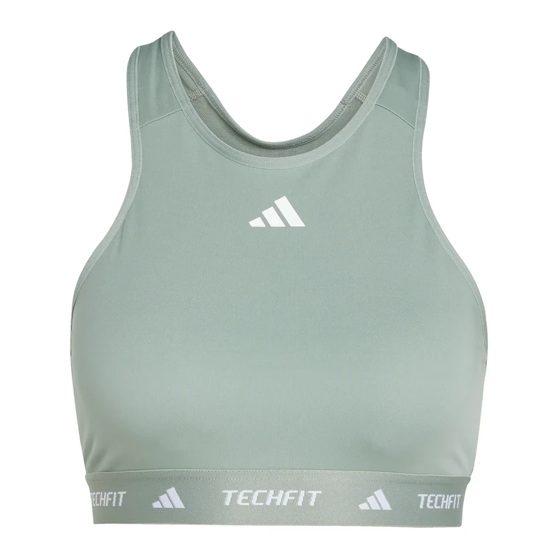 adidas Women's Techfit Bra, Silver Green, M