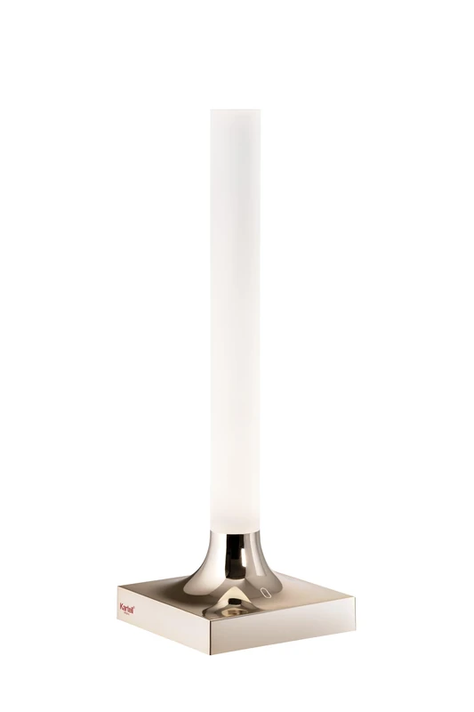 Kartell Goodnight Battery Operated Table Lamp, Dimmable, H 29 cm, Glossy Copper