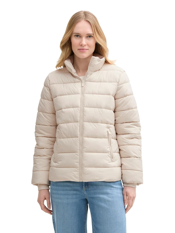 TOM TAILOR Women's 1044395 Jacket, 29517 Sand Stone Beige, XS