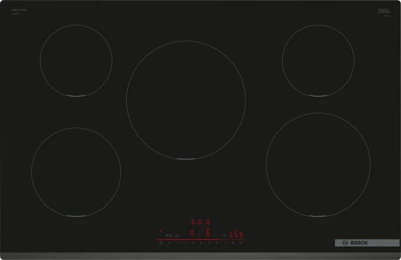 Bosch PIV831HB1E Series 6, Built-in Induction hob 80 cm Black
