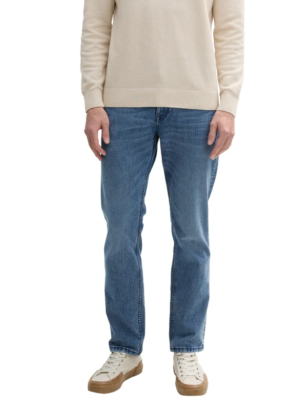 TOM TAILOR Men's 1044285 Jeans, 10172-Mid Stone Blue Black Denim, 30 W/34 L