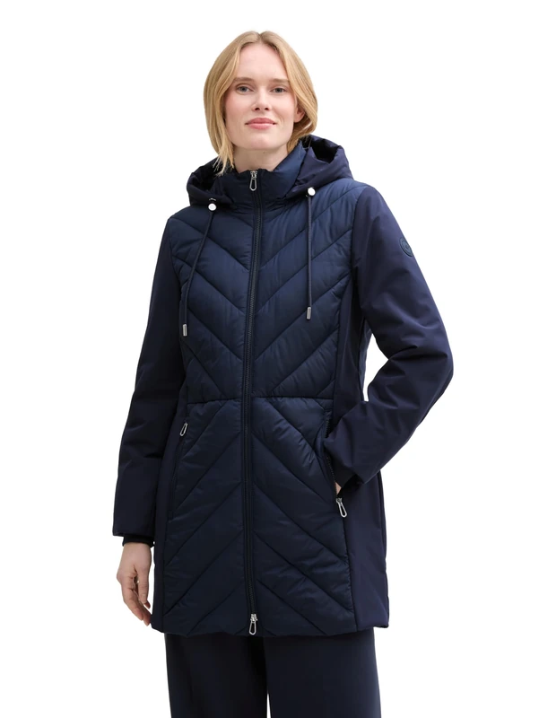 TOM TAILOR Women's Jacket, 10668 - Sky Captain Blue, L