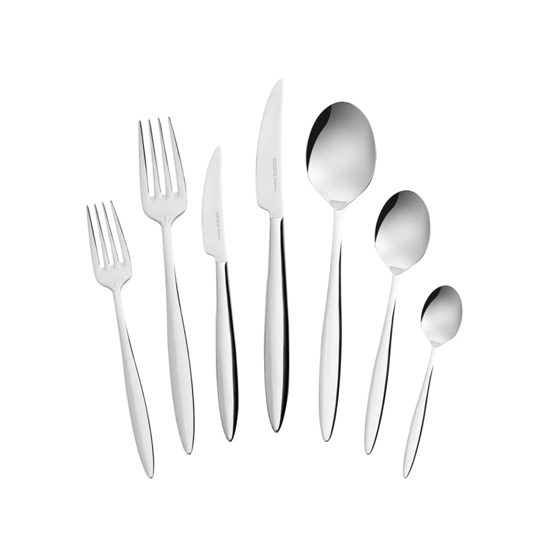 Karaca Novara Elegance 84-Piece Stainless Steel Cutlery Set for 12 People