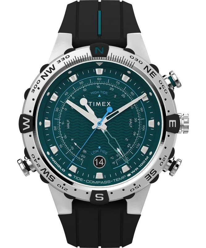 Timex Men's Analogue Quartz Watch Tide/Temp/Compass