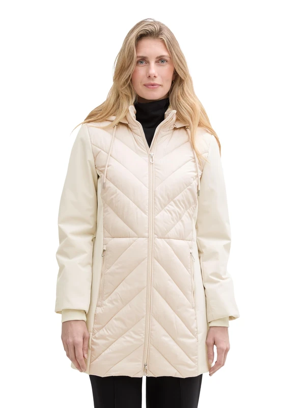 TOM TAILOR Women's Jacket, 29517 Sand Stone Beige, L