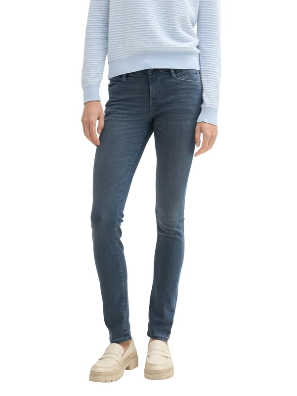 TOM TAILOR Women's Alexa Slim Jeans, 10162 - Mid Stone Blue Grey Denim, 30W x 32L - Image 1
