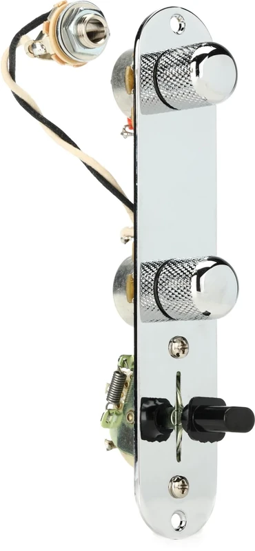 DiMarzio GW2100A1 Tele Wiring for Telecaster Electric Guitar, Soldered Ready to Install Kit with Bezel, 250k Pots, Caps, Socket, Capacitors, and 3 Way Switch