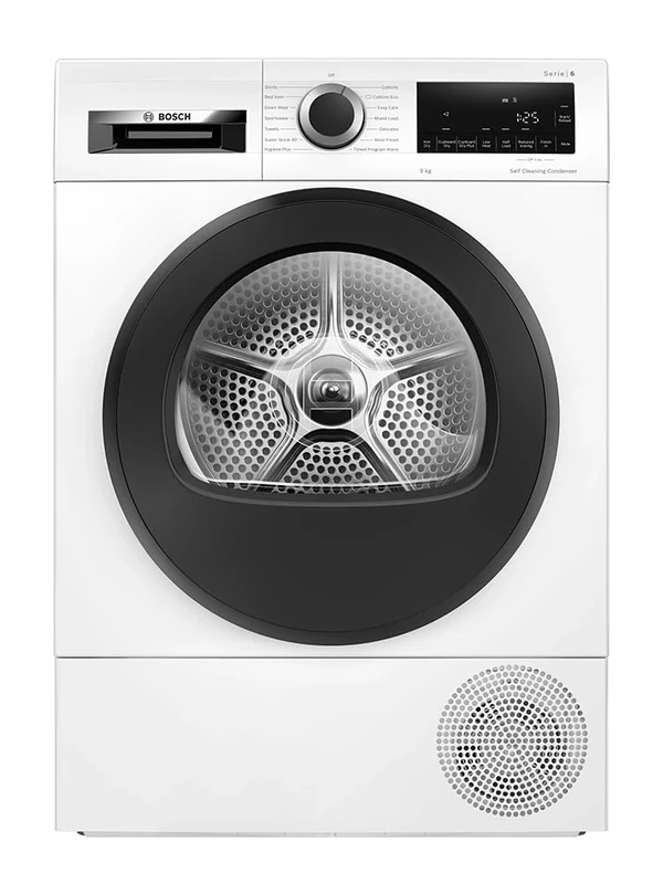 Bosch WQG245A0GB Series 6, Free-standing Heat pump tumble dryer 9 kg