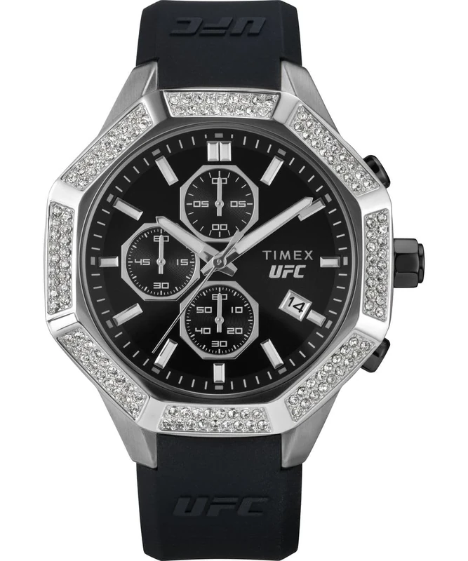 Timex Men's Chronograph Quartz Watch with a Silicone Strap UFC King Chrono