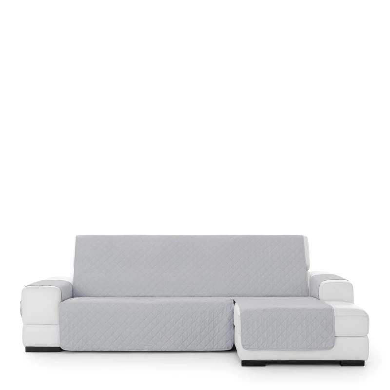 Eysa Bianco Sofa Cover Non-Slip Chaise Longue Extra Right C/06, Front View