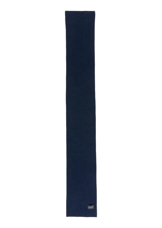 Marc O'Polo Men's Knitted Wool Mix Winter Scarf Dark Navy One Size