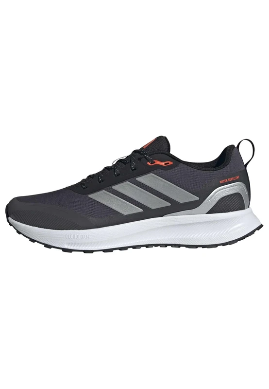 adidas Men's RUNFALCON 5 TR Running Shoes, Core Black/Silver Metallic/Carbon, 12 UK
