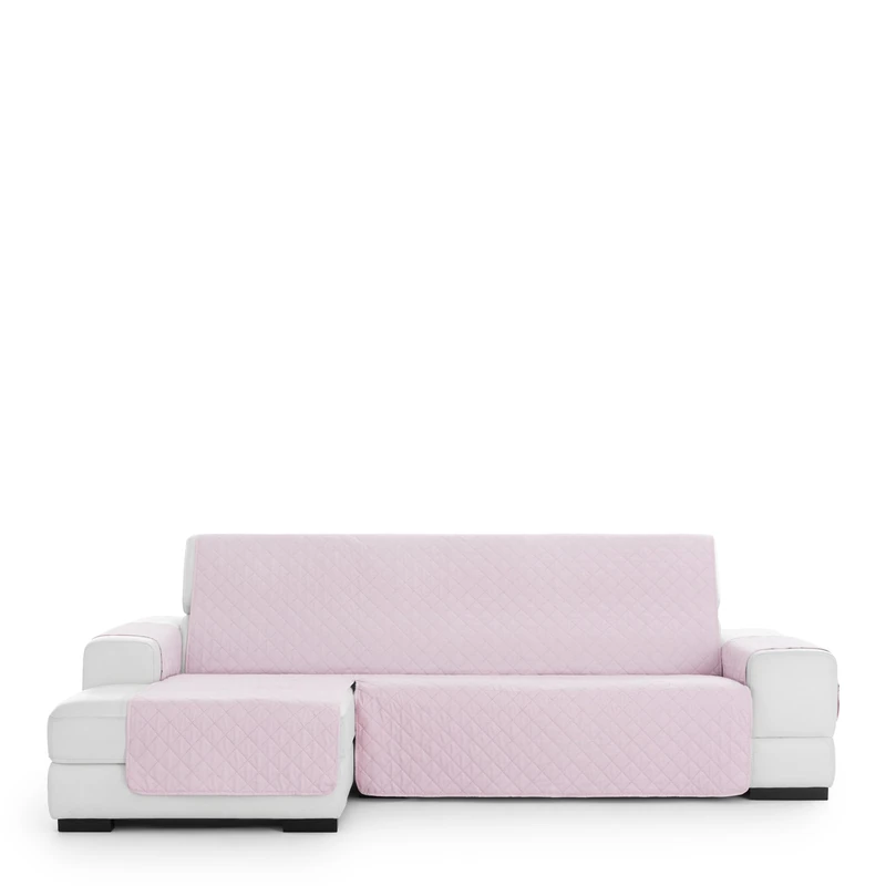 Eysa Bianco Sofa Cover Non-Slip Chaise Longue Extra Left C/02, Front View