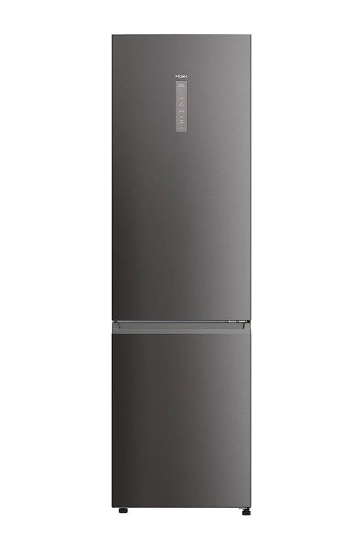 Haier 2D 60 Series 5 Pro Freestanding Fridge Freezer 70/30, 2 Doors, C Class, Total No Frost & Air Surround Technology, 406L Total Capacity, hOn App, AI & Wi-Fi, Silver, 60x67x205 cm - HDPW5620CNPD