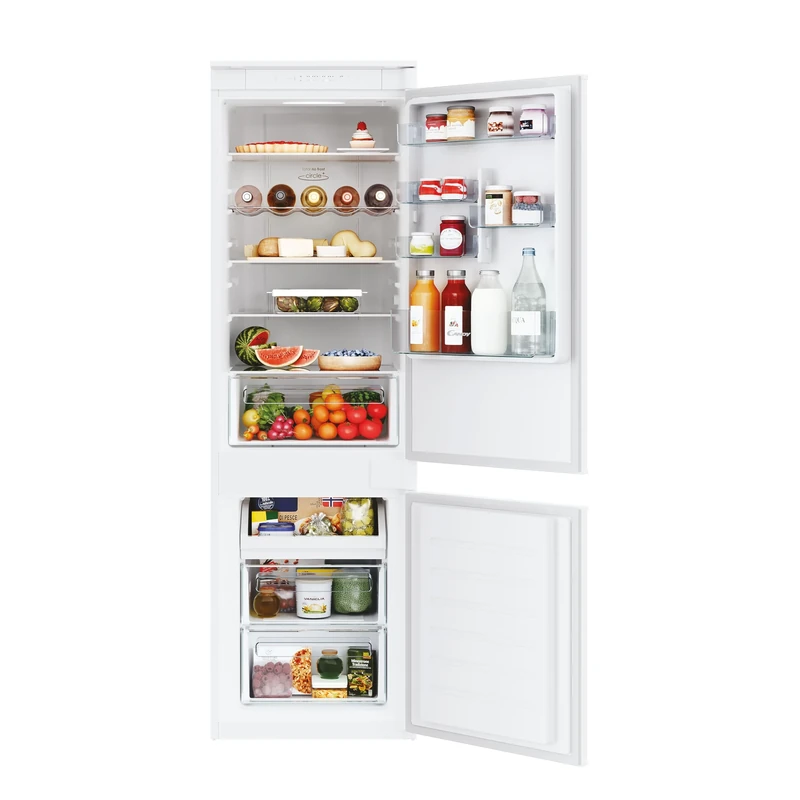 CANDY CBT3518EWK Integrated Total No Frost Fridge Freezer 248L Total Capacity, 70:30 split, White, E Rated