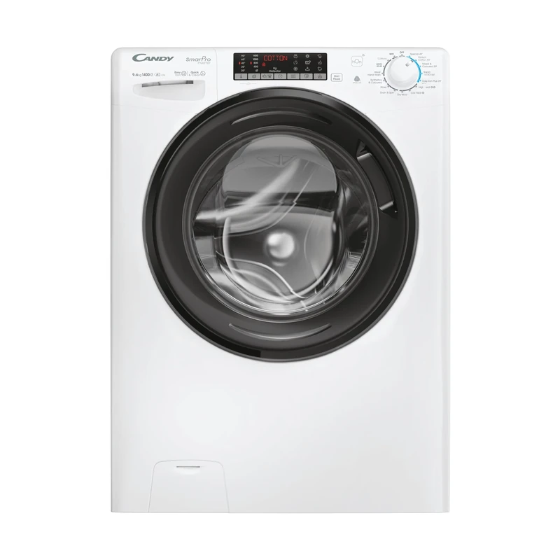 Candy CSOW4966TWMB6-80 Freestanding Washer Dryer with LED Display, 9 or 6kg Load, 1400RPM, Speed Driver Motor, White, D or A Rated
