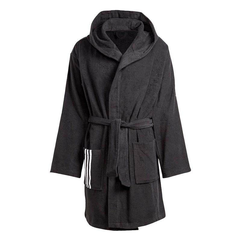 adidas Unisex BATHROBE, Black, S