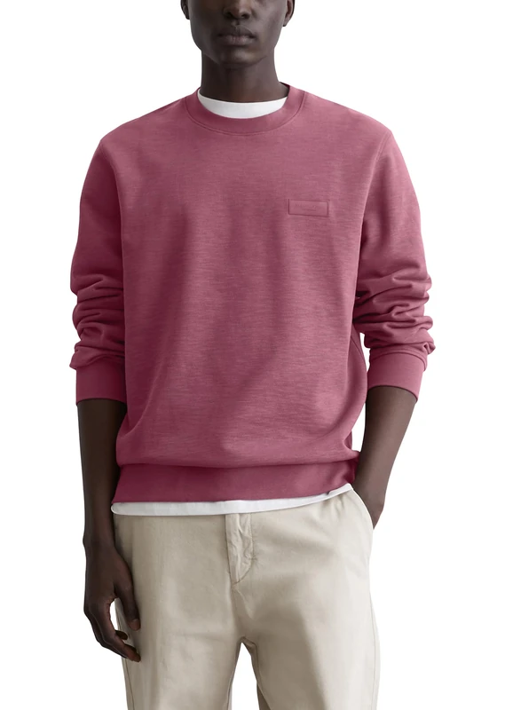 Marc OߴPolo Men's Regular Fit Organic Cotton Sweatshirt, Purple (Soft Mauve), S - Image 1