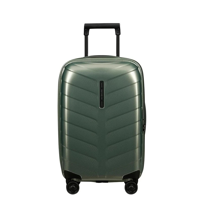 Samsonite Attrix - Spinner S, Expandable Hand Luggage, 55 cm, 38/44 L, Green (Basil Green)
