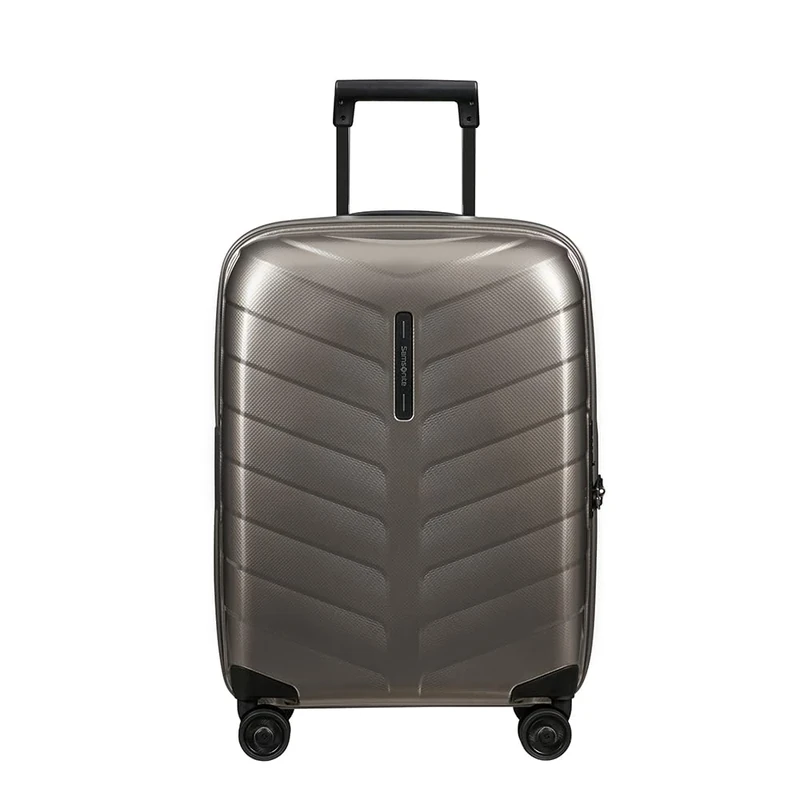 Samsonite Attrix - Spinner S, Expandable Hand Luggage, 55 cm, 38/44 L, Brown (Dene)