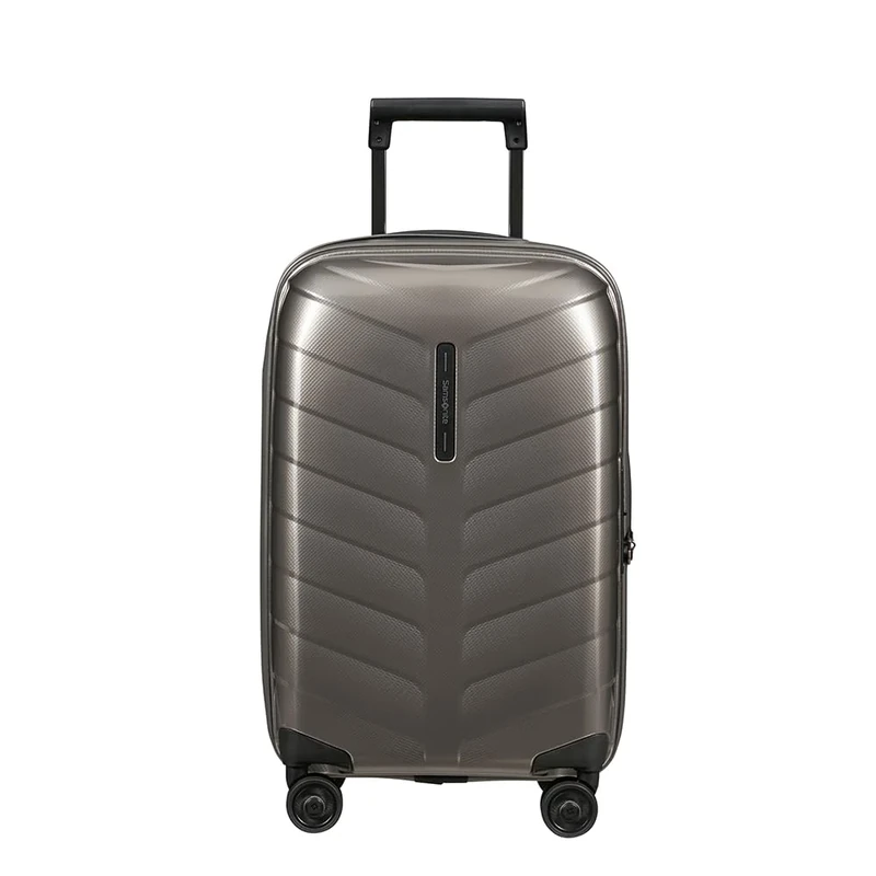 Samsonite Attrix - Spinner S, Expandable Hand Luggage, 55 cm, 38/44 L, Brown (Dene)