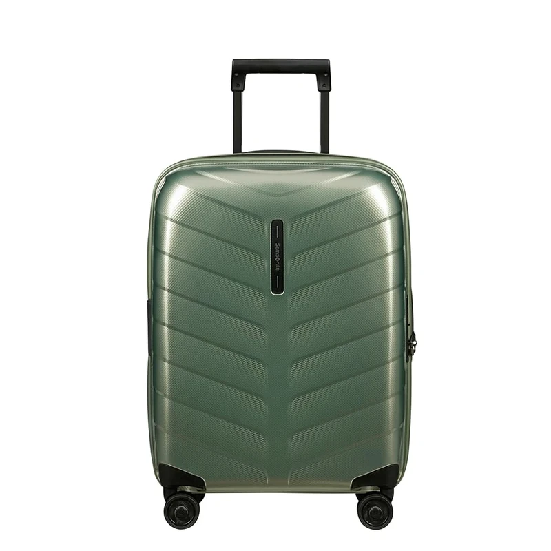 Samsonite Attrix - Spinner S, Expandable Hand Luggage, 55 cm, 38/44 L, Green (Basil Green)