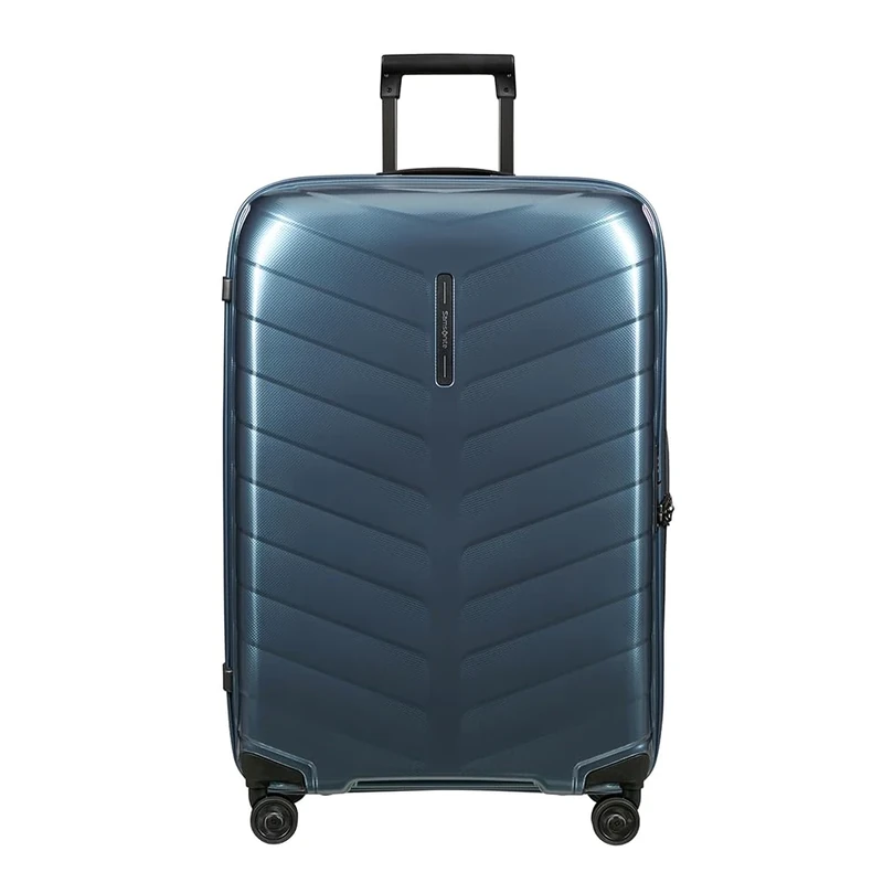 Samsonite Attrix - Spinner L, Suitcase, 75 cm, 97 l, Blue (Steel Blue)