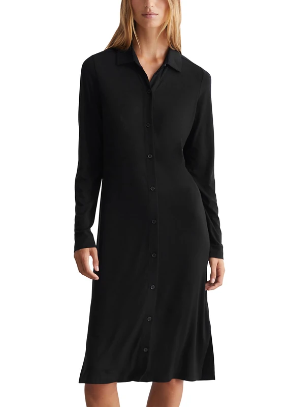 Marc O'Polo Women's 410205259213 Dress, Black, M